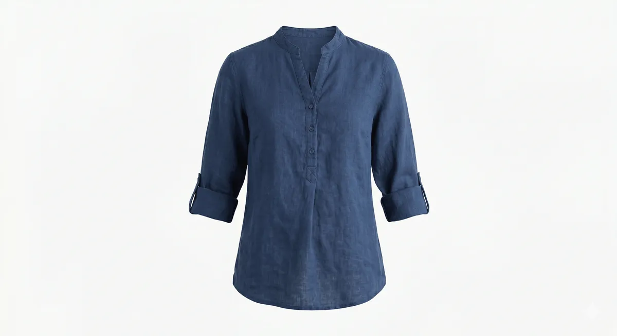 Blouse Linen Navy